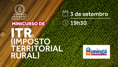 Uningá promove minicurso de ITR em formato online