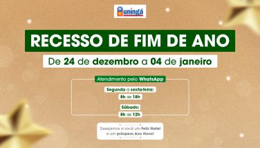 Uningá entra em recesso administrativo entre 24 de dezembro e 4 de janeiro